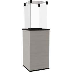 KRATKI Plynový ohřívač PATIO MINI sklo / slinutý křemen NATURALI OSSIDIANA VENA CHIARA